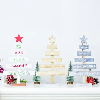 Decorações De Natal Letras De Árvore De Natal, Enfeites De Mesa De Natal Letras De Árvore De Natal, Enfeites De Mesa