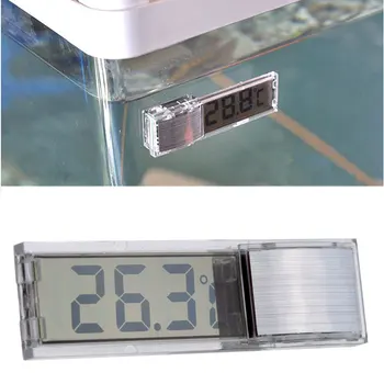 3D LCD Digital Termômetro Eletrônico Tanque de Peixes Medidor de Temperatura do Aquário Decoração Externa de Água, Controle de Temperatura do Produto