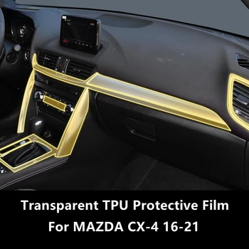 Para MAZDA CX-4 16-21 Interior do Carro do Centro da Consola de TPU Transparente Película Protetora Anti-risco Reparação Filme Acessórios para Montar