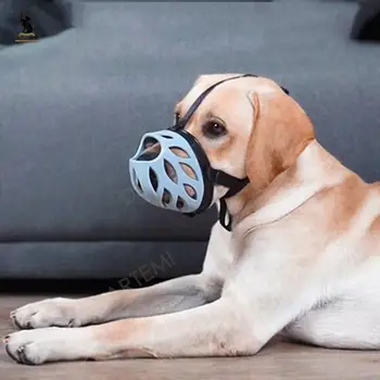 Grande Cão de Focinho para Médias e Grandes Cães Respirável Labrador Bulldog Máscara mascotas Anti-mordida Anti-latido de Suprimentos 