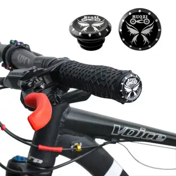 Guiador de bicicleta Caps 1 Par Confiável, Fácil Instalação de Liga de Alumínio Mountain Bike Lidar com Plugs para Moto