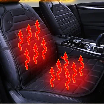 12v/24v carro aquecido almofada do assento universal elétrica almofadas, almofadas de aquecimento, manter-se aquecido no inverno carro tampa de assento preto/cinza/vermelho/azul