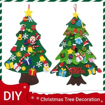 Árvore de natal Natal Pingente de Não-tecido de Decoração infantil Decoração DIY Ornamentos