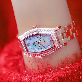 2022 Novo Relógio De Diamantes Mulheres De Quartzo Clássico De Melhor Marca De Luxo Branca De Ceramica Mens Mulher De Pulso Relógios De Diamantes Número De Discagem Relógio
