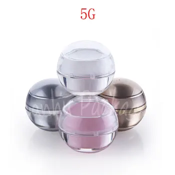 5G Vazio Acrílico Creme jar , 5CC Creme para os Olhos / Lip Cream Embalagem Frasco Vazio Cosmético ( 100 PC/Lote )