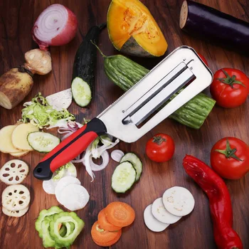 Multifuncional vegetal do cortador de fio de aço inoxidável plaina cortador cortador de fio escala de peixes raspagem cozinha gadget de artigos de cozinha