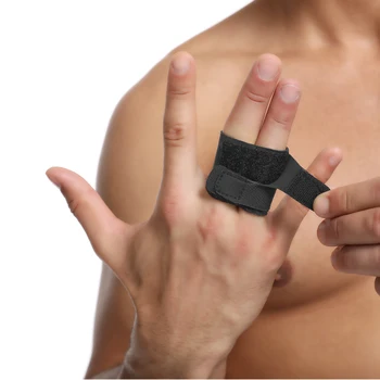 Homens Dedo Tala Envoltório Respirável e Lavável, Anti-derrapante Profissional Dedos Guarda Bandagem Protetora Cobre