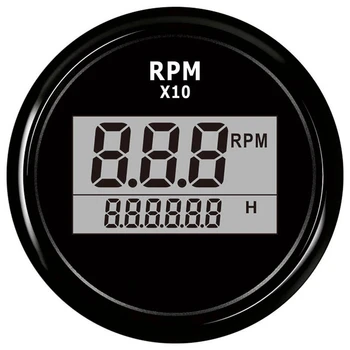 Barco Digital do DIODO emissor de Tacômetro do Motor Medidor da Hora da Marinha de Popa RV RPM Medidor Medidor