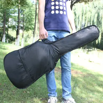 Oxford Pano de Guitarra Saco de Caso com Bolso, Alça de Ombro Ajustável Guitarra Bolsa de Sacos de Mochila de Peças e Acessórios