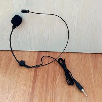 Fone de ouvido Head-mounted Headworn Microfone com Vertical Tipo Plug Novo