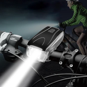 Waterproof Luzes de Bicicleta 350LM de Carregamento USB T6 LED de Ciclismo do Farol Lâmpada Dianteira da Tocha da Lanterna elétrica do Farol de Bicicleta Acessórios