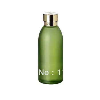 120ML garrafa de vidro verde com dourado tampa, frasco de loção