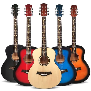 Nova chegada de 36 polegadas de Basswood Guitarra Violão para Iniciantes Estudantes Fosco Sem Logotipo Instrumentos musicais