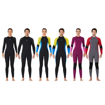 Fatos de Manga Longa, Calças compridas de Uma peça de artigos Esportivos-Atividades Desportivas, de Natação Mergulho Surf Homem de preto XL