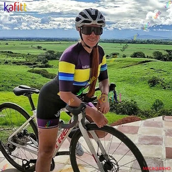 Kafitt Moda feminina de Ciclismo Roupas de Triatlo Skinsuit Define 20D Almofada de Gel 2022Roupa Ciclismo Feminina Moto Macacão de Kits de Verão