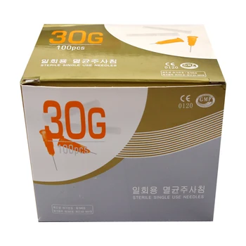 100pcs Indolor Pequena Agulha e Indolor Beleza Ultrafinas 30gG 4mm / 13mm / 25mm Seringas coreano Agulhas Pálpebra Ferramentas
