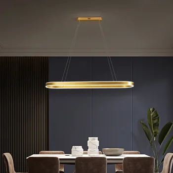Oval Luzes Pingente Restaurante Da Barra Norte Da Europa Moderna, Simples Personalidade Sala De Recepção Estudo Conduziu A Lâmpada Do Escritório