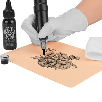 1 pcs Permanente Maquiagem Sobrancelha Lábios em Branco da Prática da Tatuagem da Pele, a Folha para a Agulha da Máquina Kit de Suprimentos de Tatuagem Acessórios