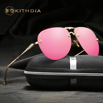 KITHDIA Mulheres HD Lente Polarizada Óculos de sol de Marca Design de Estilo de Verão de óculos de Sol UV400 Óculos Óculos de sol Com Pacote #KD2513