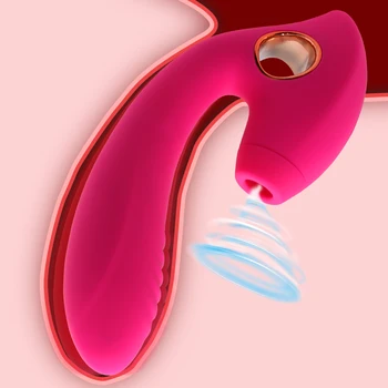 Clitóris Chupando Lambendo G-Spot Vibrador Clítoris Ânus Provocando Massager 10 Modos, Rosa Vibrador Vaginal Brinquedos Sexuais para as Mulheres de Casais