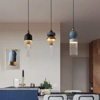 Nordic Vidro LED Luzes Pingente de Iluminação para Casa Loft Decoração,Sala de estar Lâmpada Restaurante Quarto de Cabeceira dispositivo elétrico de Iluminação