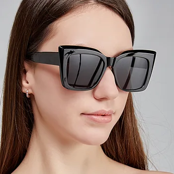 VWKTUUN Óculos de sol Oversized Mulheres Moldura Quadrada de óculos de Sol Feminino Óculos ao ar livre Olho de Gato Óculos de sol UV400