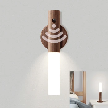 LED do Sensor de Movimento Inteligente Sensor Infravermelho Noite a Luz de Carregamento USB Decorativos Armário Roupeiro de Iluminação da Escadaria de Gabinete da Lâmpada
