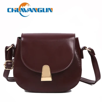 Chuwanglin Vintage alforje de Couro Bolsa de Ombro das Mulheres Designer de Bolsa de Bloqueio de Moda Messenger Bag Bolsas 8130946