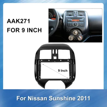 2 din de Áudio do Carro, kit guarnição do painel de montagem da Fáscia quadro Para Nissan Sol De 2011, auto-Rádio Painel Adaptador de Montagem do Kit de quadro