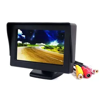 4.3 polegadas TFT LCD Digital Automático de Visão Traseira do Carro de Cópia de segurança Monitor de Câmera Reversa Car Multimedia Player