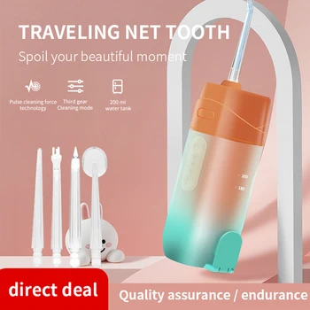 Portátil Oral Irrigantes Mini Dental Irrigantes Dentes de Água Flosser ultra-Sônica de Dente mais limpo Waterpulse com 3 Modos Impermeável