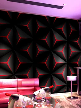 Ktv papel de Parede do Hall Flash Wallcloth 3D Estéreo de Avião Padrões Geométricos Tema de Fundo da Caixa de Pape Mural, papel de Parede 3d decorar