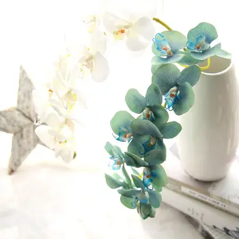 72cm de Alta Qualidade Borboleta, Mariposa Phalaenopsis Falso de Flores Artificiais em Seda Branca, Orquídea Flores para o Casamento, o Lar Festival de Decoração