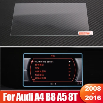 Para Audi A4 B8 A5 8T 2008- 2013 2014 2015 2016 Vidro Temperado de Navegação de Carro Protetor de Tela do Filme Adesivo de Acessórios de decoração