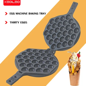 XEOLEO Comercial QQ Ovo Bolha Bolo de Assadeira Moldes de Hong kong Waffle Maker Molde de Revestimento antiaderente Muffins de Placa