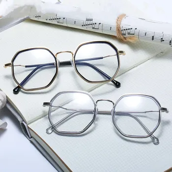 TR90 ultraleve anti-luz azul de mulheres terminado miopia óculos multilaterais miopia de óculos para homens e mulheres de óculos