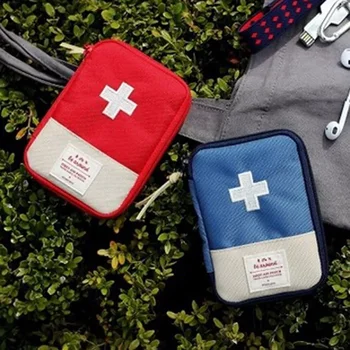 Portátil, Kit De Primeiros Socorros Viagem De Acampamento Ao Ar Livre Úteis Mini Medicina Saco De Armazenamento Acampamento De Emergência Saco De Sobrevivência Pílula Caso