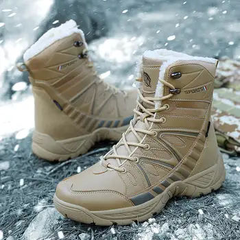2023 Nova de Inverno ao ar livre Militar da Otan Tático Homens Combat Boots Ultra-light Plataforma Exército Botas de Neve Impermeável calçado para Homem