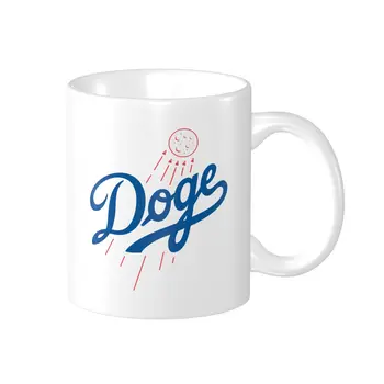 Promo Dogecoin Para A Lua Dodgers Doge Canecas Exclusivas Xícaras XÍCARAS de Impressão Humor Gráfico R376 copos de café