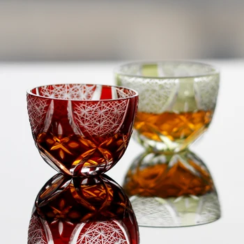 Cristal Copos de Shot Artesanal de Chumbo Vidro sem Licor de Vidro Partido Beber Copos de Vinho por Causa de Baijiu Shochu 1,5 oz 1pc