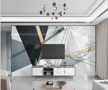 beibehang Personalizado moderna papel de parede Europeia abstratos linhas geométricas mármore padrão de fundo do quarto