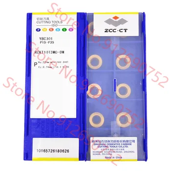 ZCC.CT RCKT10T3MO-PM YBC301/RCKT10T3MO-DM YBC301 pastilhas de metal duro 10PCS