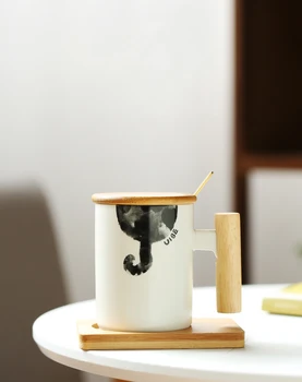 Nordic Caneca de Xícara de Chá de Cerâmica casal copa do líquido vermelho pequeno-almoço taça de cereais copa do agregado familiar suco de copo de leite