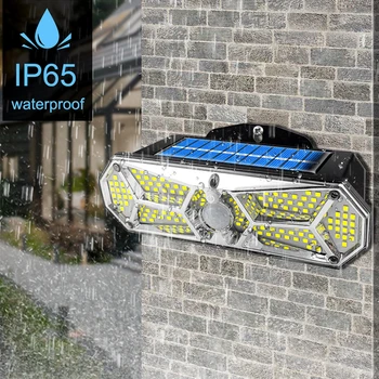 Segurança do Sensor de movimentos Luz Posta Solar do Jardim Quintal Pátio Garagem Luzes Ultra-Luz Exterior brilhante à prova d'água Durável