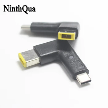 NinthQua USB 3.1 Tipo C DC Adaptador de Energia para a Lenovo, Asus Portátil do Conversor de Quadrados Tipo de Plug-C Carregador Adaptador de Carregamento