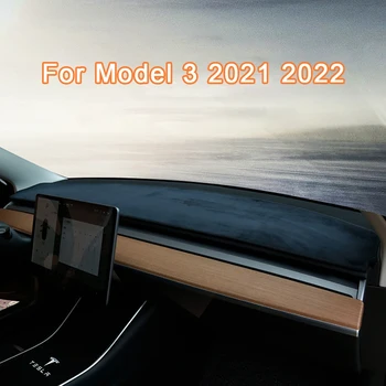 Tesla Model 3 2017 2018 2019 2020 2021 2022 Carro Tampa do Painel de controle da Esteira Evite a Luz Almofadas Anti-UV Interior do Carro