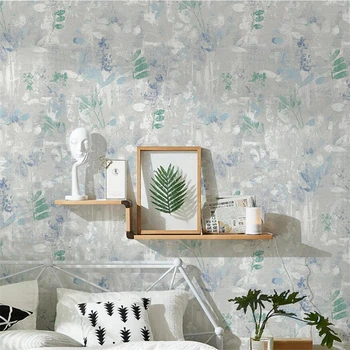 Nordic high-end não-tecido jardim de flores de papel de parede moderno e minimalista, sala de estar, quarto plano de fundo do papel de parede decoração