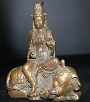 China bronze bodhisattva Samantabhadra artesanato estátua