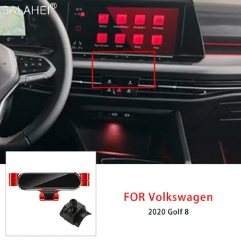 A gravidade do Carro do Telefone Móvel Para VW GOLF 8 2020 Ventilação de Ar Clip Suporte de Montagem Celular Stand Suporte de GPS Para Iphone Samsung