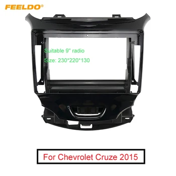 FEELDO Carro 2Din de Áudio, Placa de Face da Fáscia Quadro Para Chevrolet Cruze 9